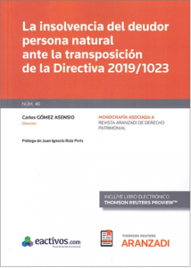 Libro "La insolvencia del deudor personal natural ante la transposición de la Directiva 2019/12023"